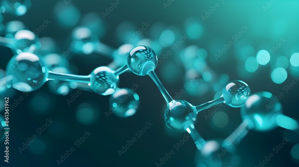 Intricate Molecular Structure:Ethereal Digital of Methane Molecules