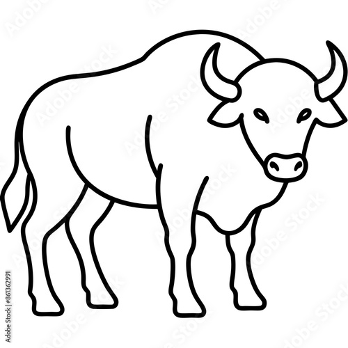 illustration of cow