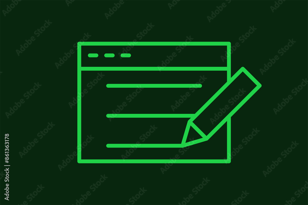 copywriter illustration in flat style design. Vector illustration. copywriter illustration in flat style design. Vector illustration.