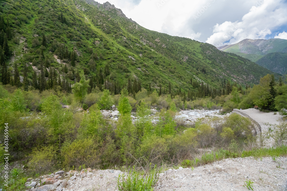 Beautiful nature view of Ala Archa, Bishkek, Kyrgyzstan. Beautiful nature view of Ala Archa, Bishkek, Kyrgyzstan.