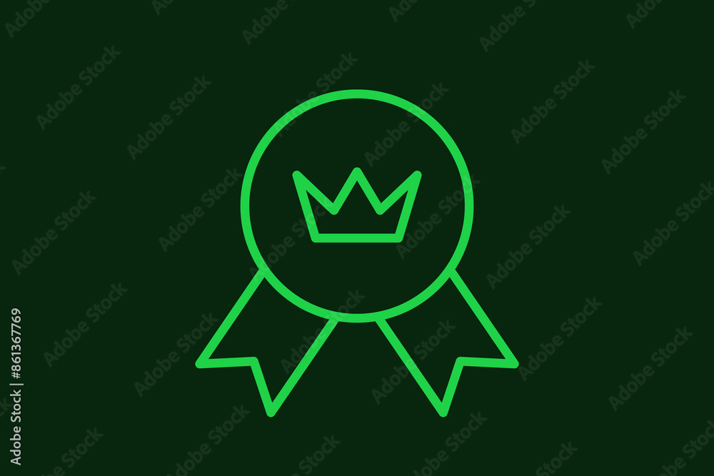 medal illustration in flat style design. Vector illustration. medal illustration in flat style design. Vector illustration.