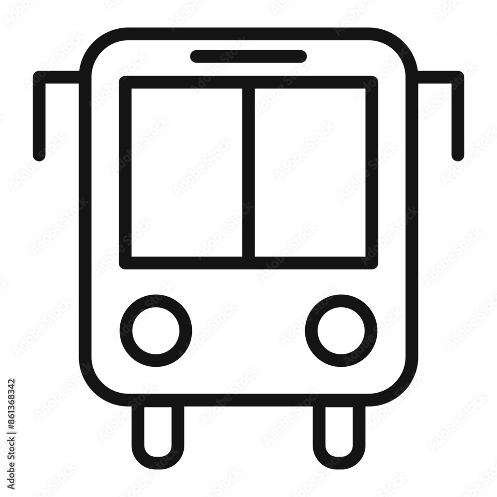 Urban Bus Icon Perfect for Public Transit Systems Urban Bus Icon Perfect for Public Transit Systems