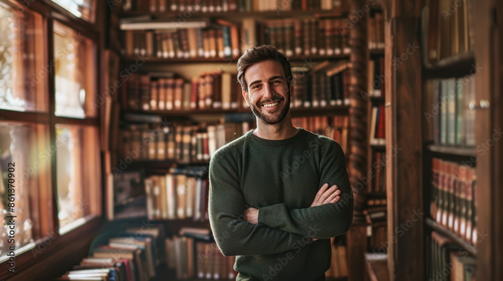 The man in the library The man in the library
