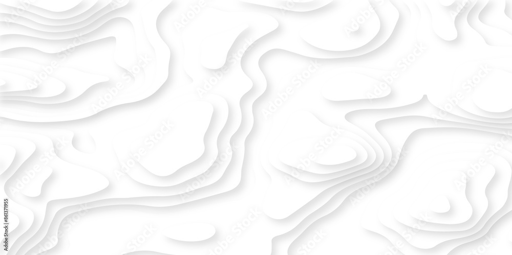 Luxury abstract lines Modern white carve wave line abstract luxury 3d papercut background. vector minimal topography map light element shadow landscape wave element curve graphic papercut design.
Luxury abstract lines Modern white carve wave line abstract luxury 3d papercut background. vector minimal topography map light element shadow landscape wave element curve graphic papercut design.