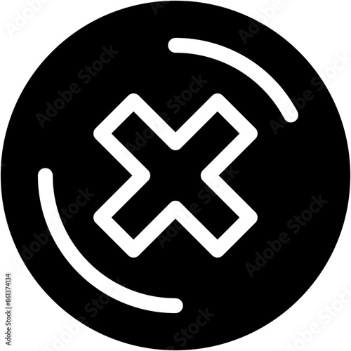 Vector Icon Ad, blocker, digital, reject