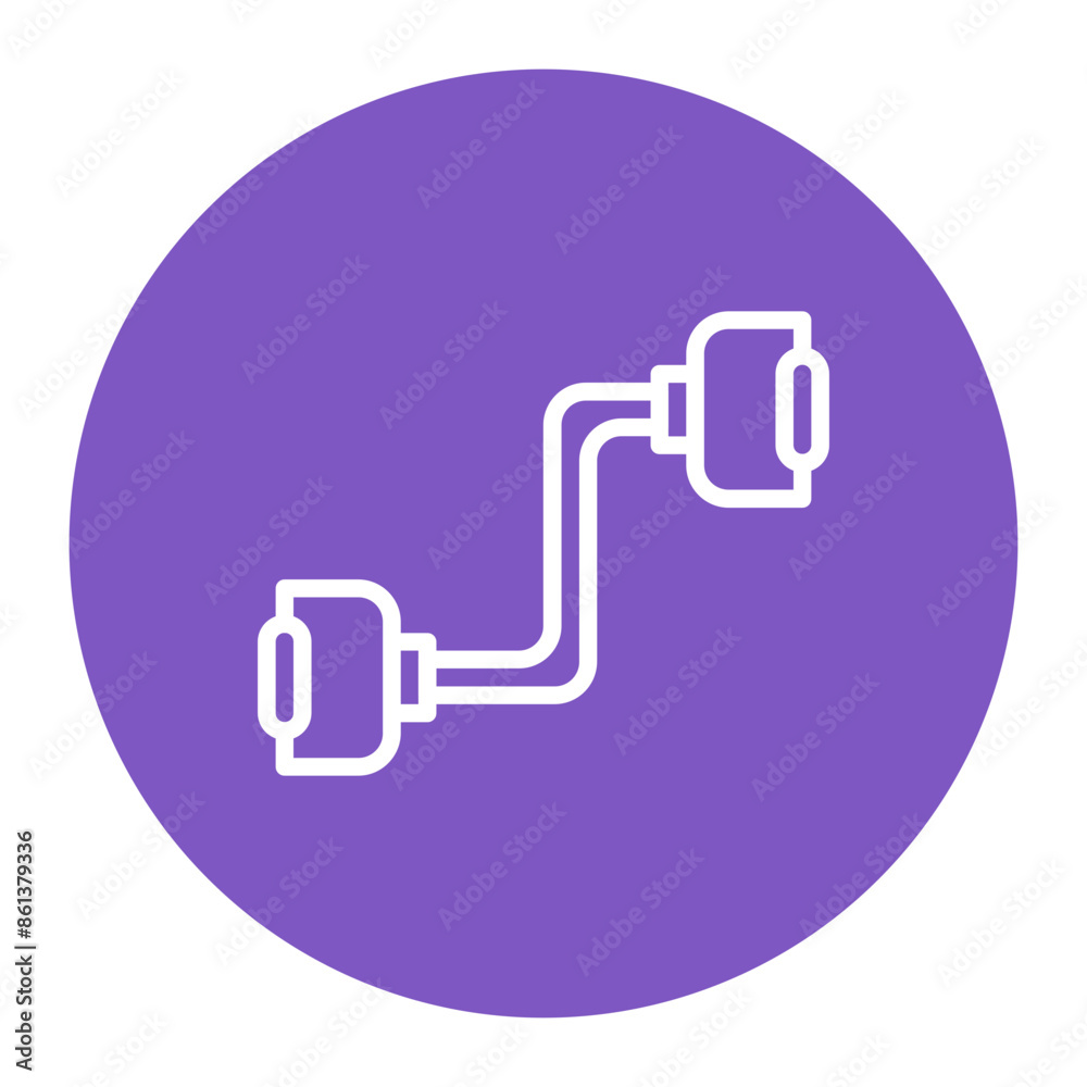 Expander vector icon. Can be used for Sport Equipment iconset.