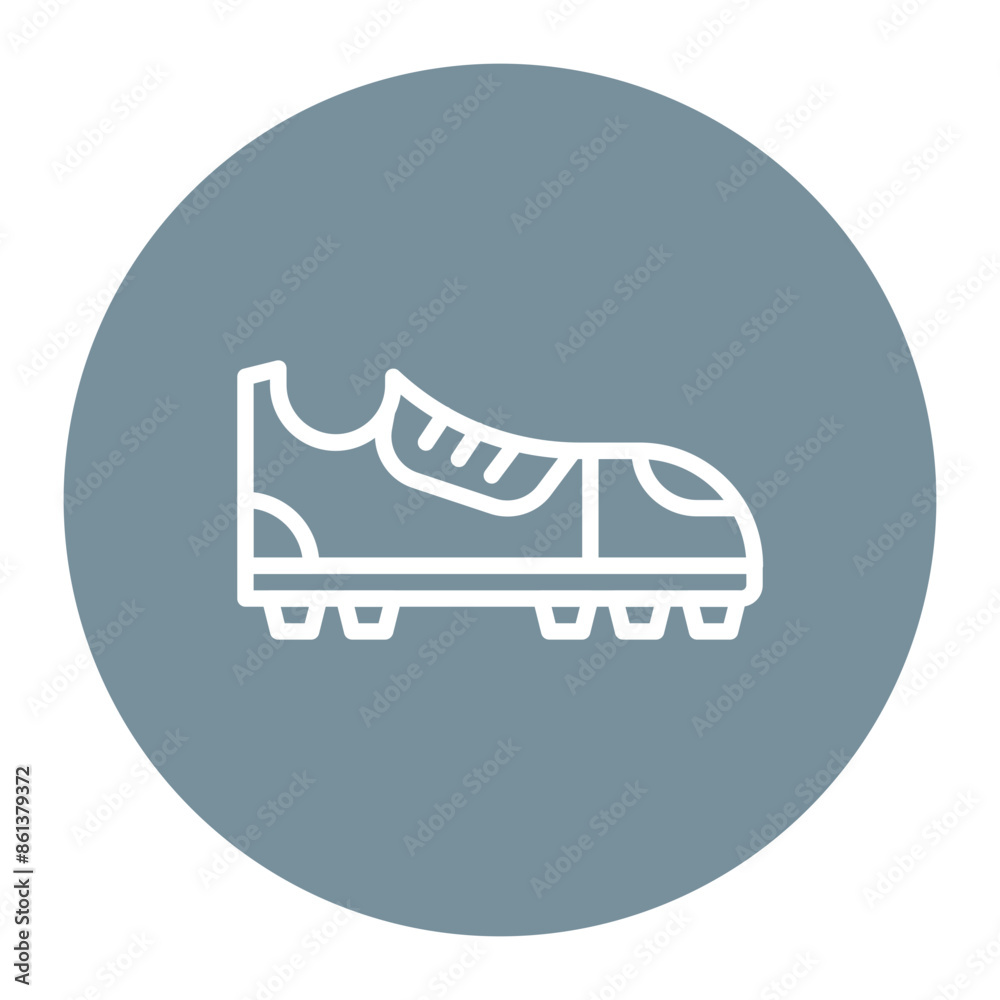 Football Shoes vector icon. Can be used for Sport Equipment iconset. Football Shoes vector icon. Can be used for Sport Equipment iconset.