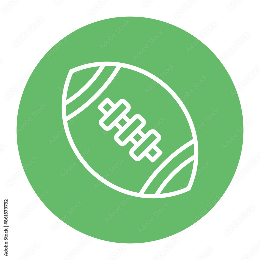 American Football vector icon. Can be used for Sport Equipment iconset. American Football vector icon. Can be used for Sport Equipment iconset.