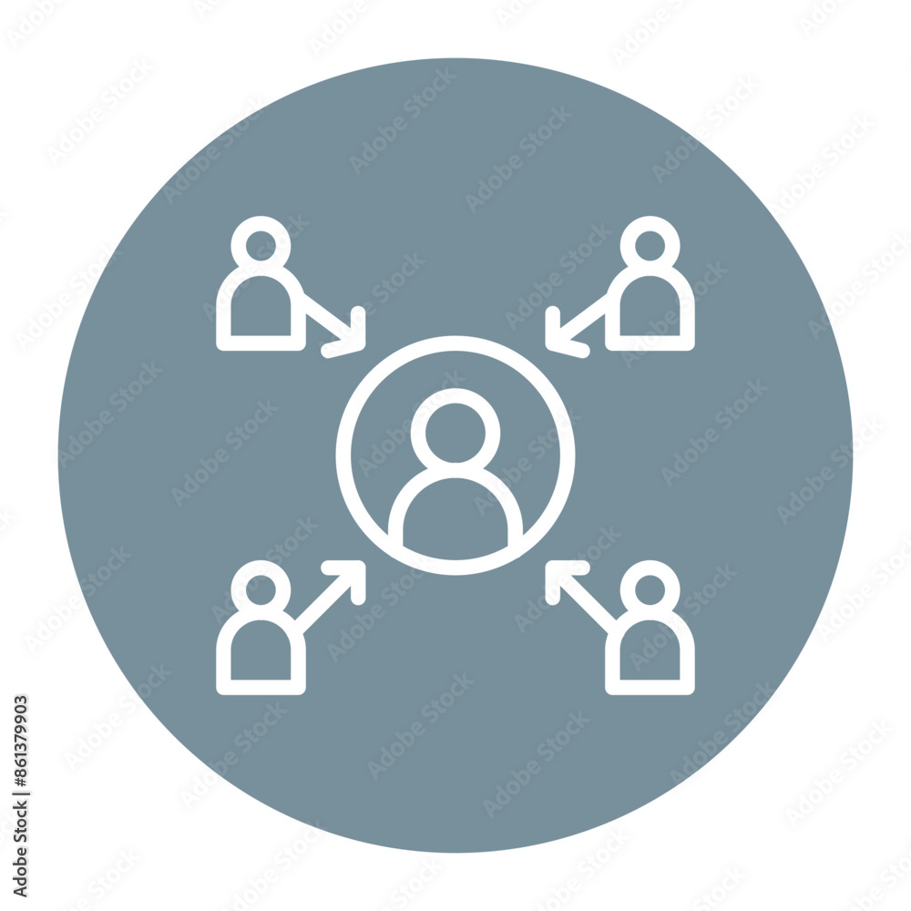 Employee Engagement icon vector image. Can be used for Business Performance. Employee Engagement icon vector image. Can be used for Business Performance.