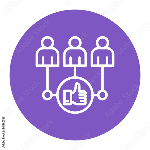 Stakeholder Engagement icon vector image. Can be used for Action Plan.