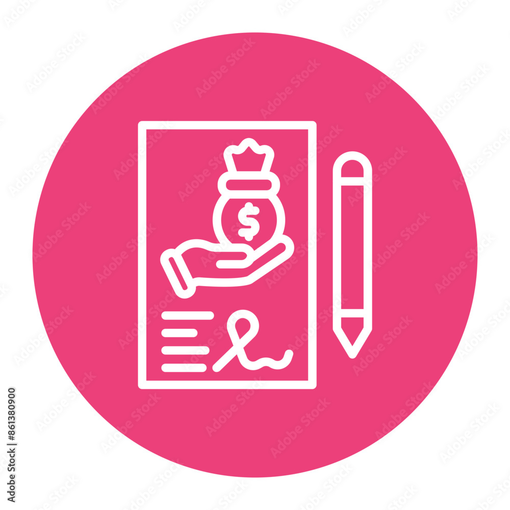Loan Underwriting icon vector image. Can be used for Loan. Loan Underwriting icon vector image. Can be used for Loan.
