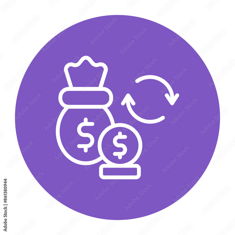 Loan Transfer icon vector image. Can be used for Loan. Loan Transfer icon vector image. Can be used for Loan.