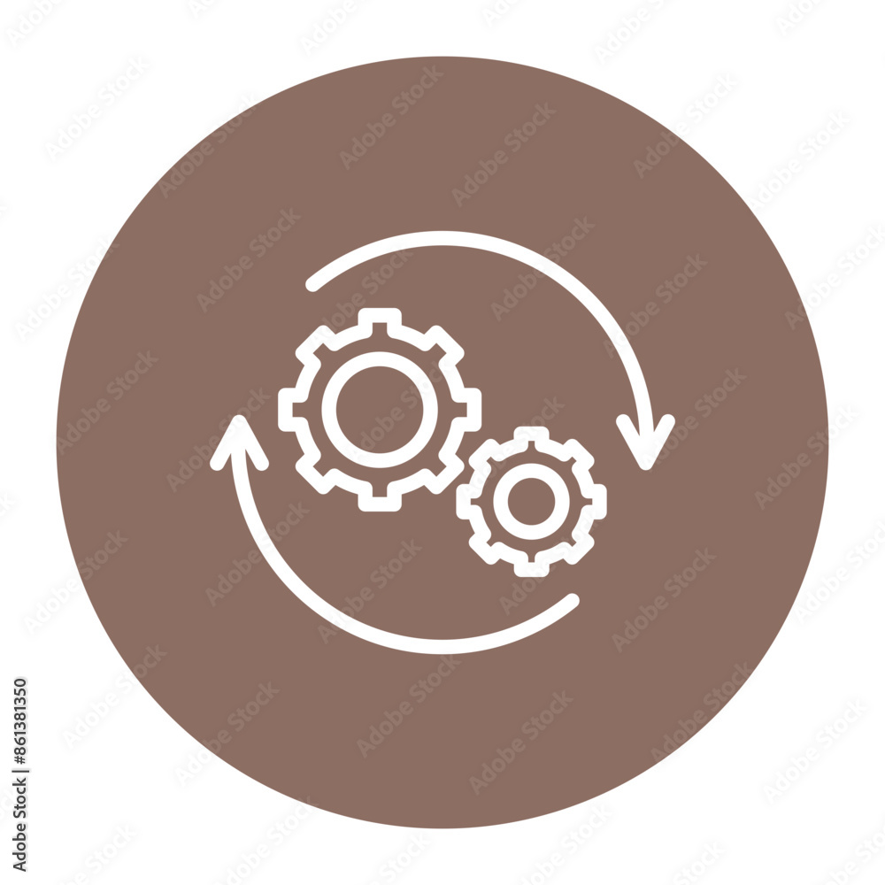 Process Automation icon vector image. Can be used for Operations Management. Process Automation icon vector image. Can be used for Operations Management.