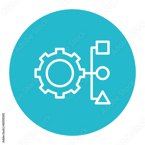 Resource Allocation icon vector image. Can be used for Operations Management.
