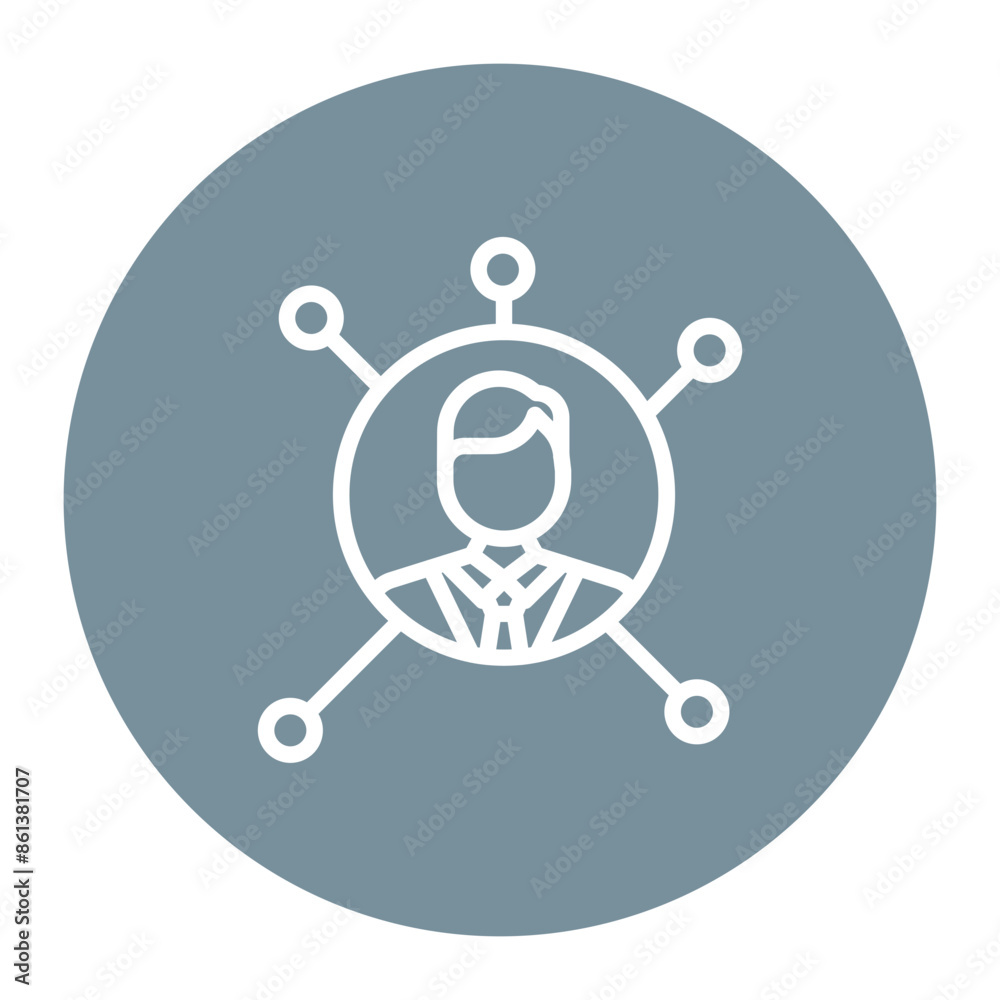 Professional Network icon vector image. Can be used for Freelancer. Professional Network icon vector image. Can be used for Freelancer.