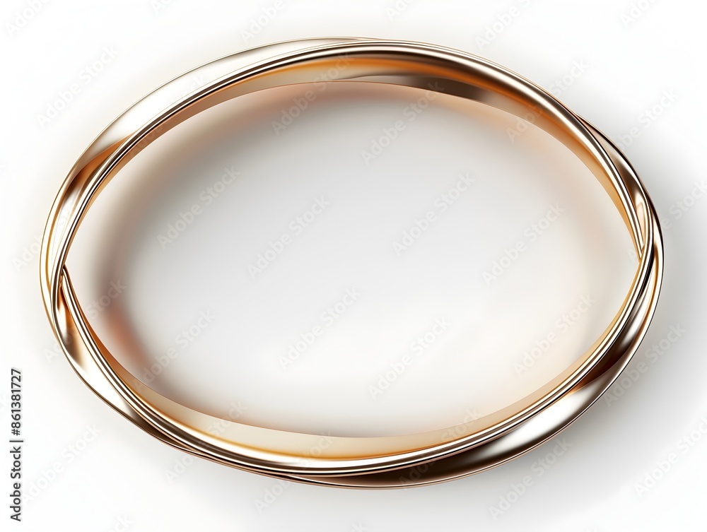 Classic Oval Line Frame with Smooth Curves on White Background for Timeless Look Classic Oval Line Frame with Smooth Curves on White Background for Timeless Look