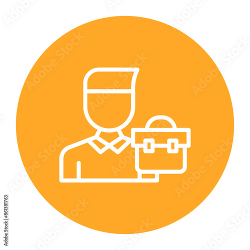 Self Employed icon vector image. Can be used for Freelancer.