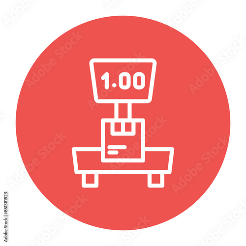 Box Weight icon vector image. Can be used for Order Fulfilment.