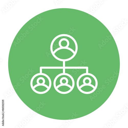 Human Resources icon vector image. Can be used for Headhunting.