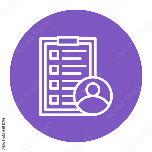 Skill Assessment icon vector image. Can be used for Headhunting.