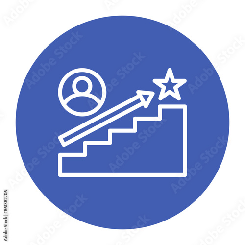 Succession Planning icon vector image. Can be used for Headhunting.