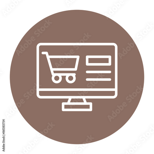 E-commerce icon vector image. Can be used for Professional Services.