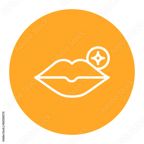 Lips icon vector image. Can be used for Sun Protection.