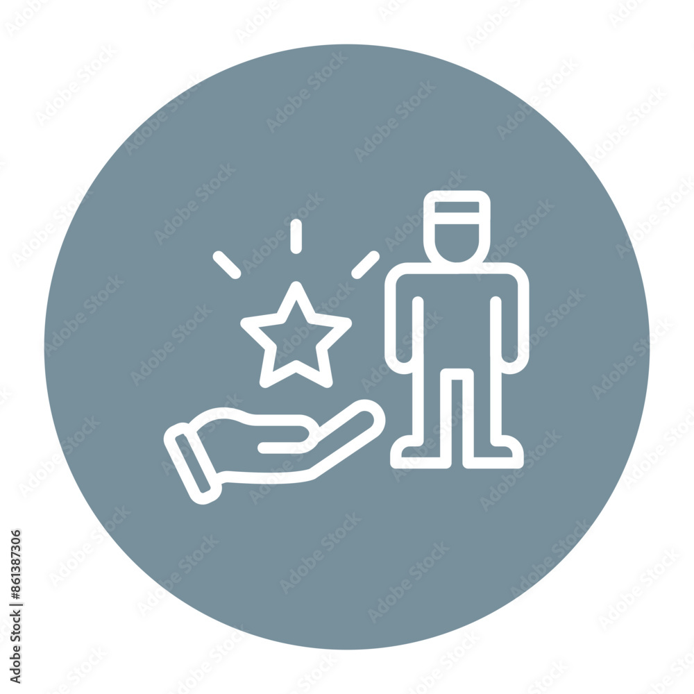 Employee Recognition icon vector image. Can be used for Organization. Employee Recognition icon vector image. Can be used for Organization.