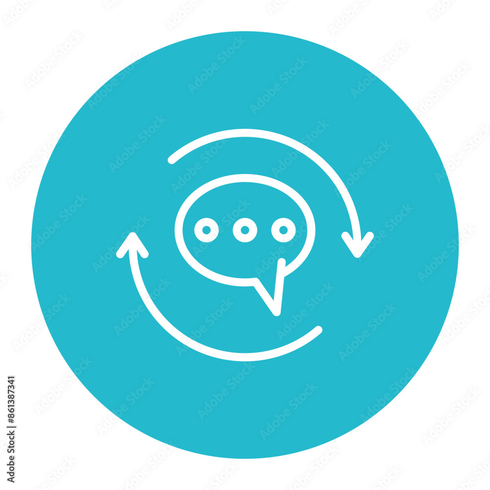 Feedback Loop icon vector image. Can be used for Organization. Feedback Loop icon vector image. Can be used for Organization.