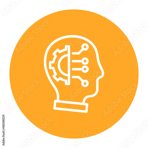 Critical thinking icon vector image. Can be used for Thought Leadership.