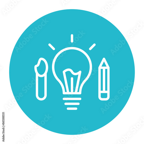 Creativity icon vector image. Can be used for Thought Leadership.