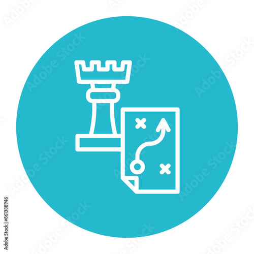 Strategy icon vector image. Can be used for Thought Leadership.