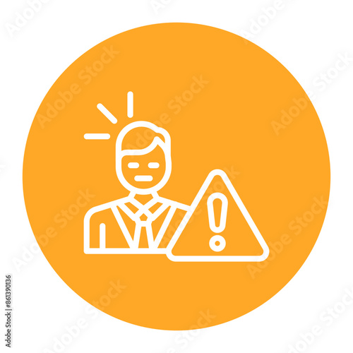 Inconvenience icon vector image. Can be used for Business Disruption.