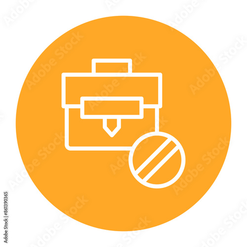 Unavailability icon vector image. Can be used for Business Disruption.