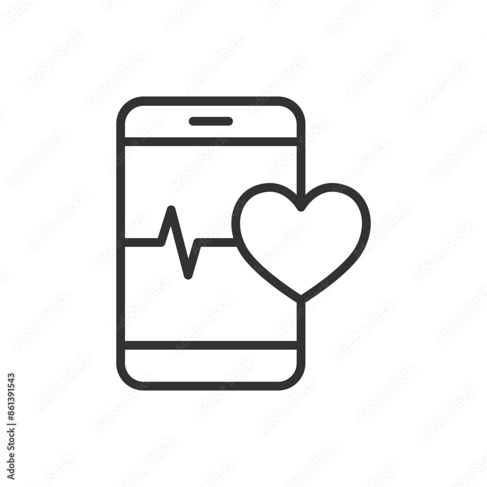 Instant Heart Rate monitoring, in line design. Heart rate, monitoring, instant pulse check, heart health, heartbeat on white background vector. Instant Heart Rate monitoring editable stroke icon. Instant Heart Rate monitoring, in line design. Heart rate, monitoring, instant pulse check, heart health, heartbeat on white background vector. Instant Heart Rate monitoring editable stroke icon.