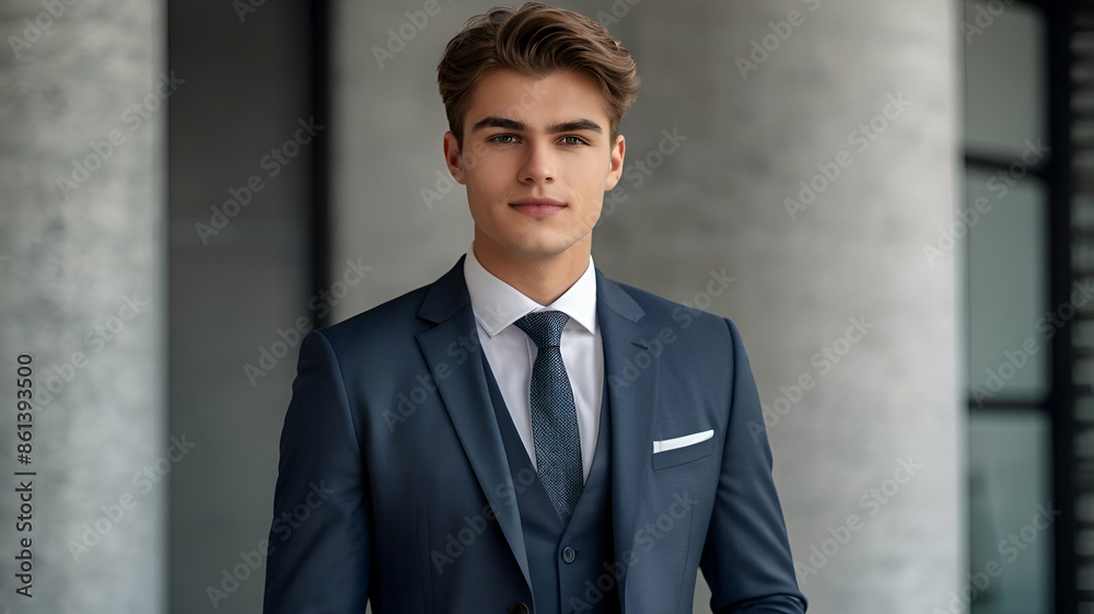 Europe man with business attire.