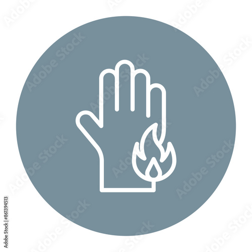 Scald icon vector image. Can be used for Skin Burns.