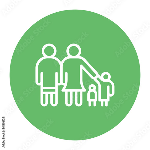 Family icon vector image. Can be used for Social Relationship.