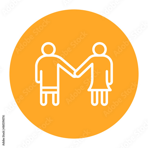 Kindred Spirits icon vector image. Can be used for Social Relationship.