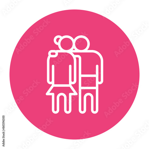 Soulmates icon vector image. Can be used for Social Relationship.
