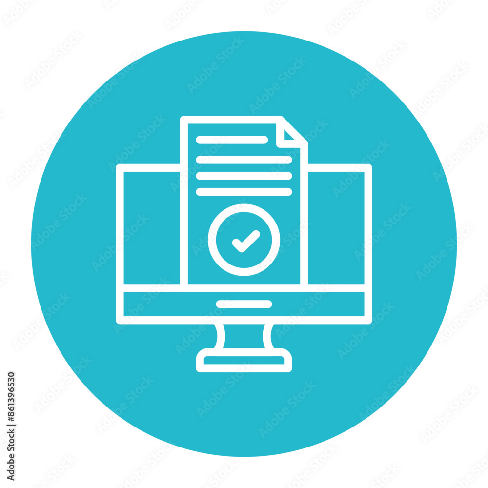 Compliance Monitor icon vector image. Can be used for Compilance and Regulation. Compliance Monitor icon vector image. Can be used for Compilance and Regulation.