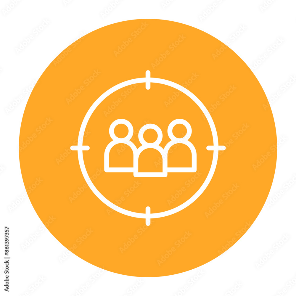 Target Audience icon vector image. Can be used for Market Research. Target Audience icon vector image. Can be used for Market Research.