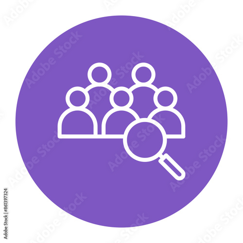 Research Team icon vector image. Can be used for Market Research.