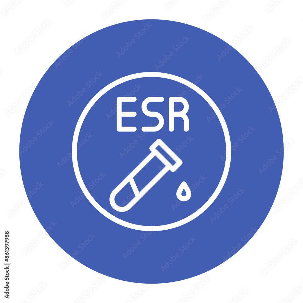 Erythrocyte Sedimentation Rate icon vector image. Can be used for Medical Tests. Erythrocyte Sedimentation Rate icon vector image. Can be used for Medical Tests.
