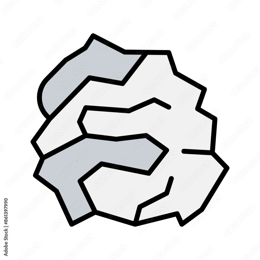 Crumpled paper icon Crumpled paper icon
