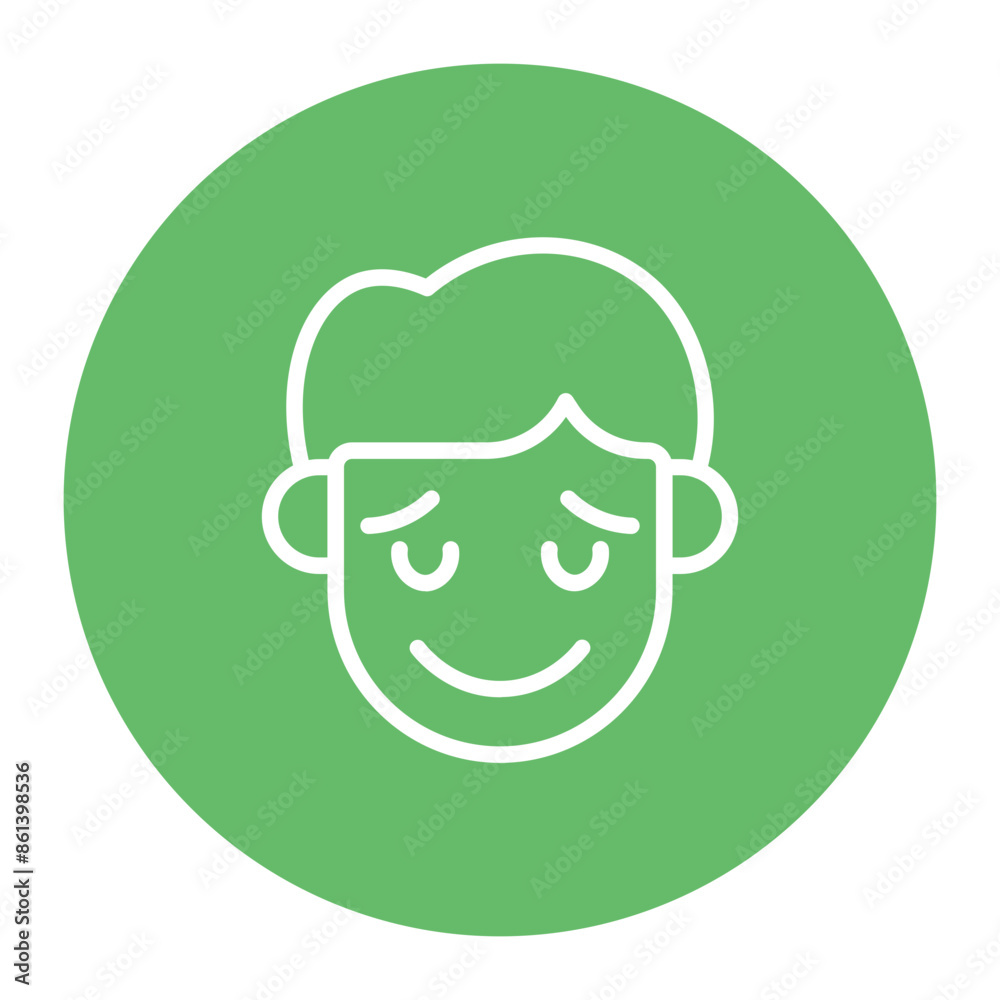 Relieved icon vector image. Can be used for Human Emotions. Relieved icon vector image. Can be used for Human Emotions.