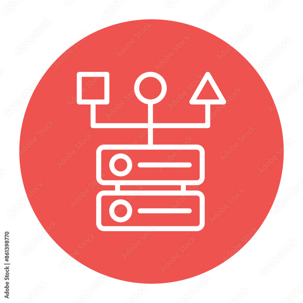 Data Pipeline icon vector image. Can be used for Data Science. Data Pipeline icon vector image. Can be used for Data Science.