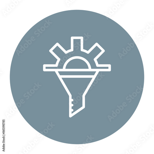 Feature Engineering icon vector image. Can be used for Data Science. photo