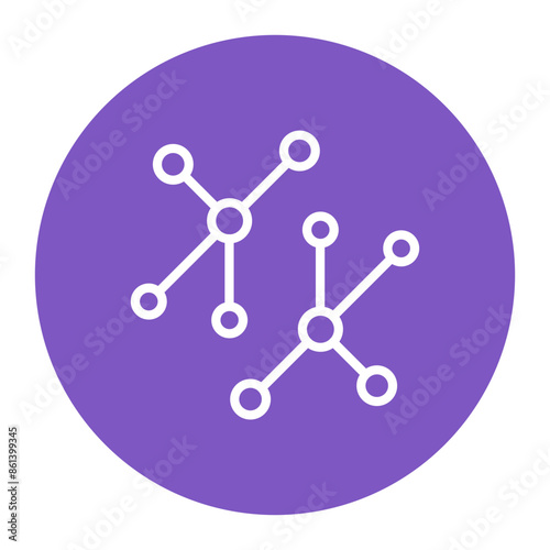 Network icon vector image. Can be used for Data Science.