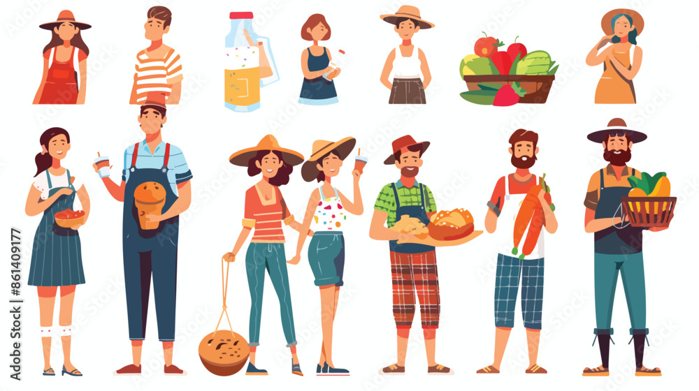 Farmers With Natural Farming Production. Farmers With Natural Farming Production.